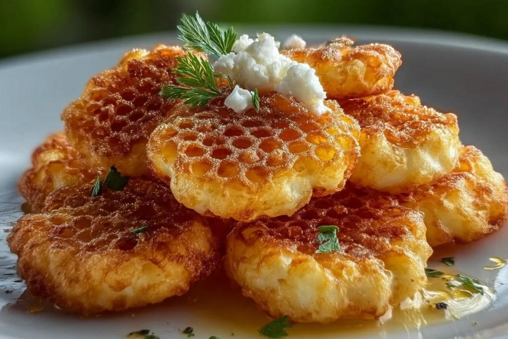 Bowl of crispy cottage cheese chips for a healthy snack option