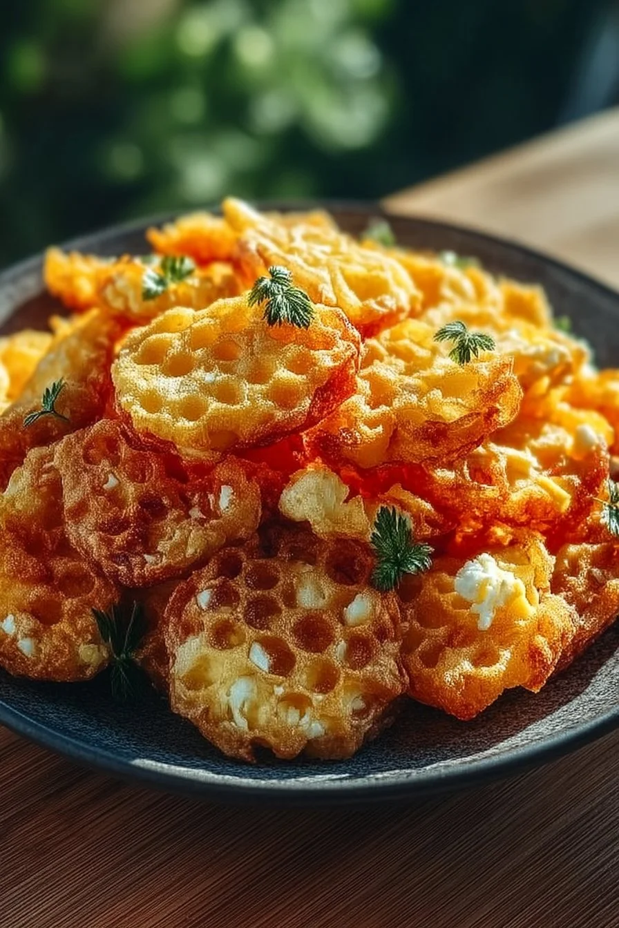 Crispy Cottage Cheese Chips