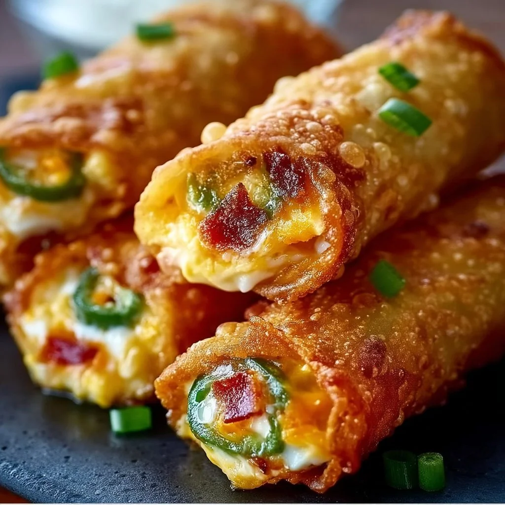 Crispy Jalapeno Popper Egg Rolls
