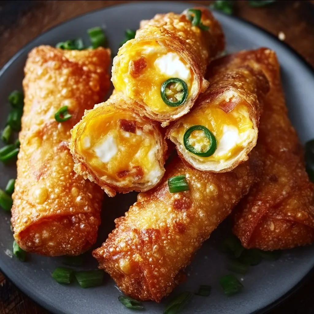 Crispy Jalapeno Popper Egg Rolls