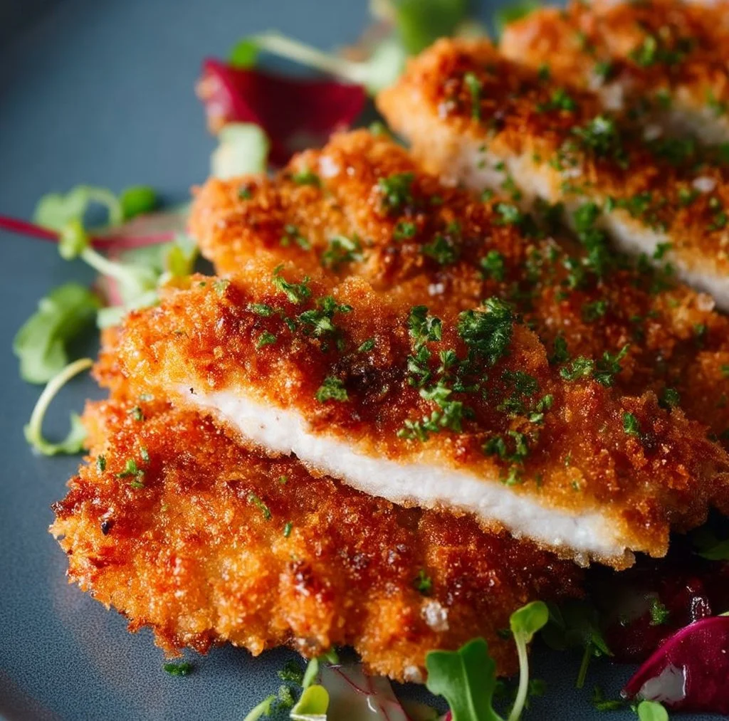 Crispy Panko Crusted Chicken Breasts