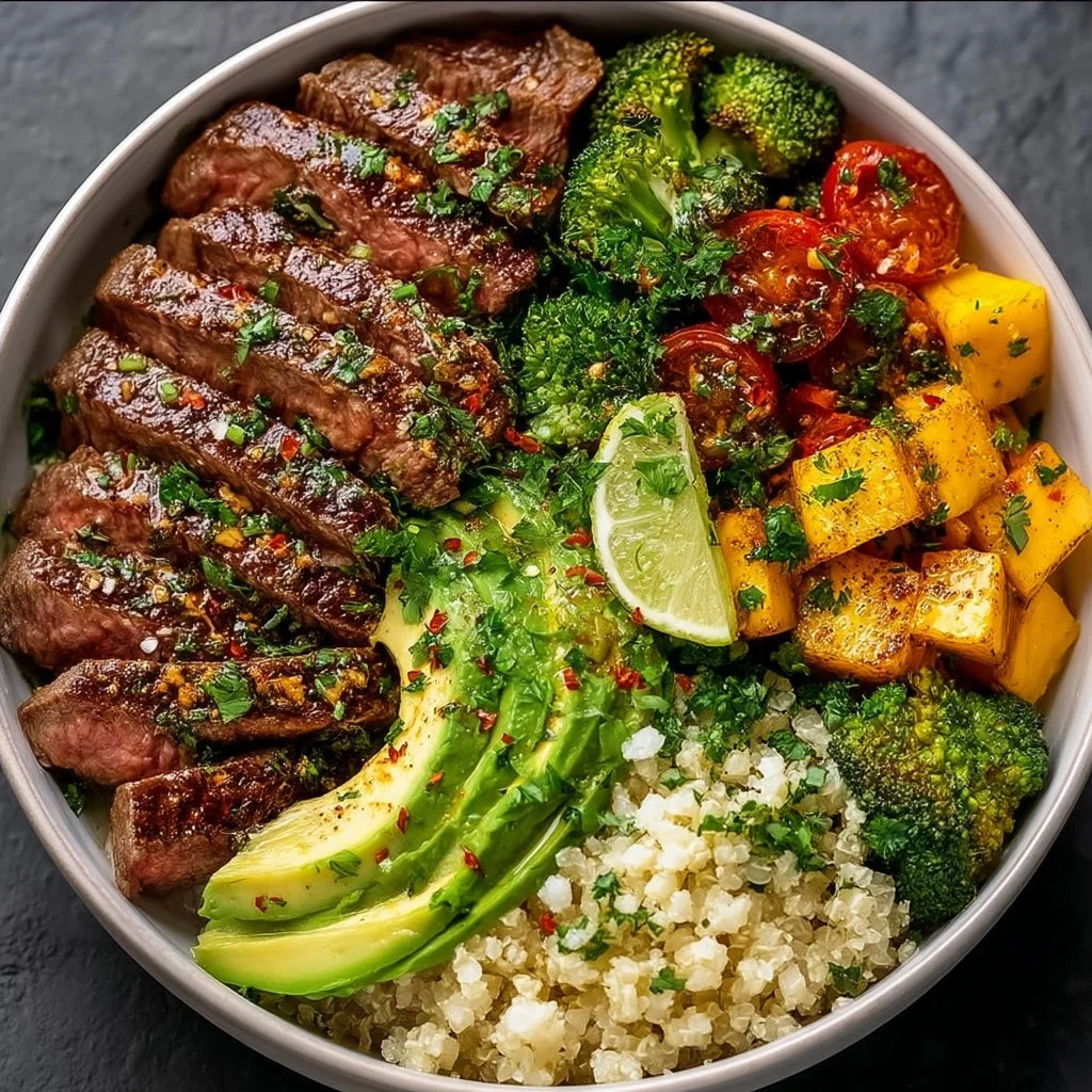 Garlic Butter Steak Protein Bowl - A Fast, Flavor-Packed Dinner
