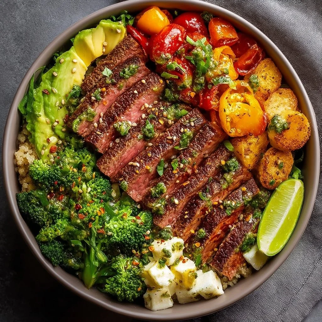 Garlic Butter Steak Protein Bowl - A Fast, Flavor-Packed Dinner