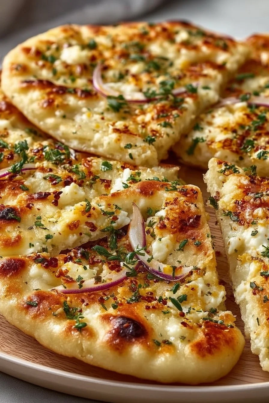 Garlic Flatbread in Air Fryer