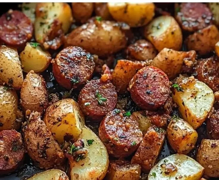 One Pan Kielbasa and Potatoes