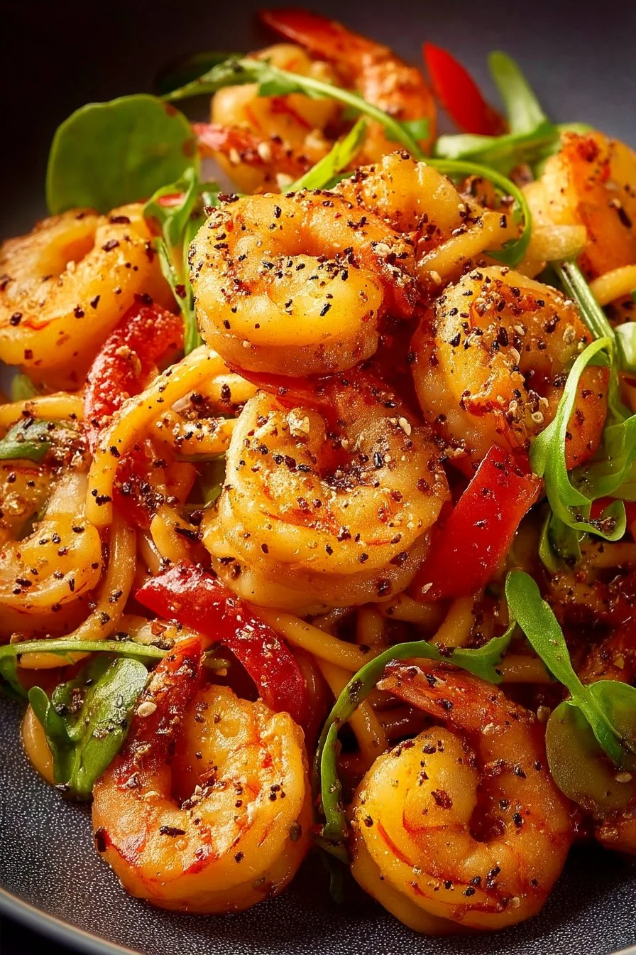 Shrimp Stir Fry with Noodles