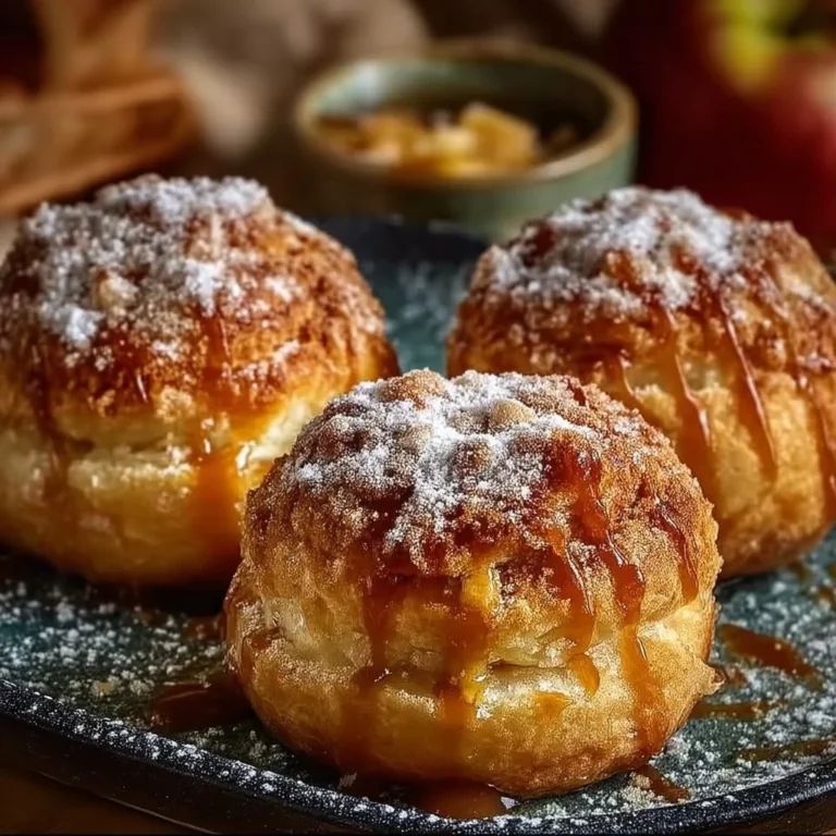 Delicious Simple Caramel Apple Pie Bombs ready to enjoy