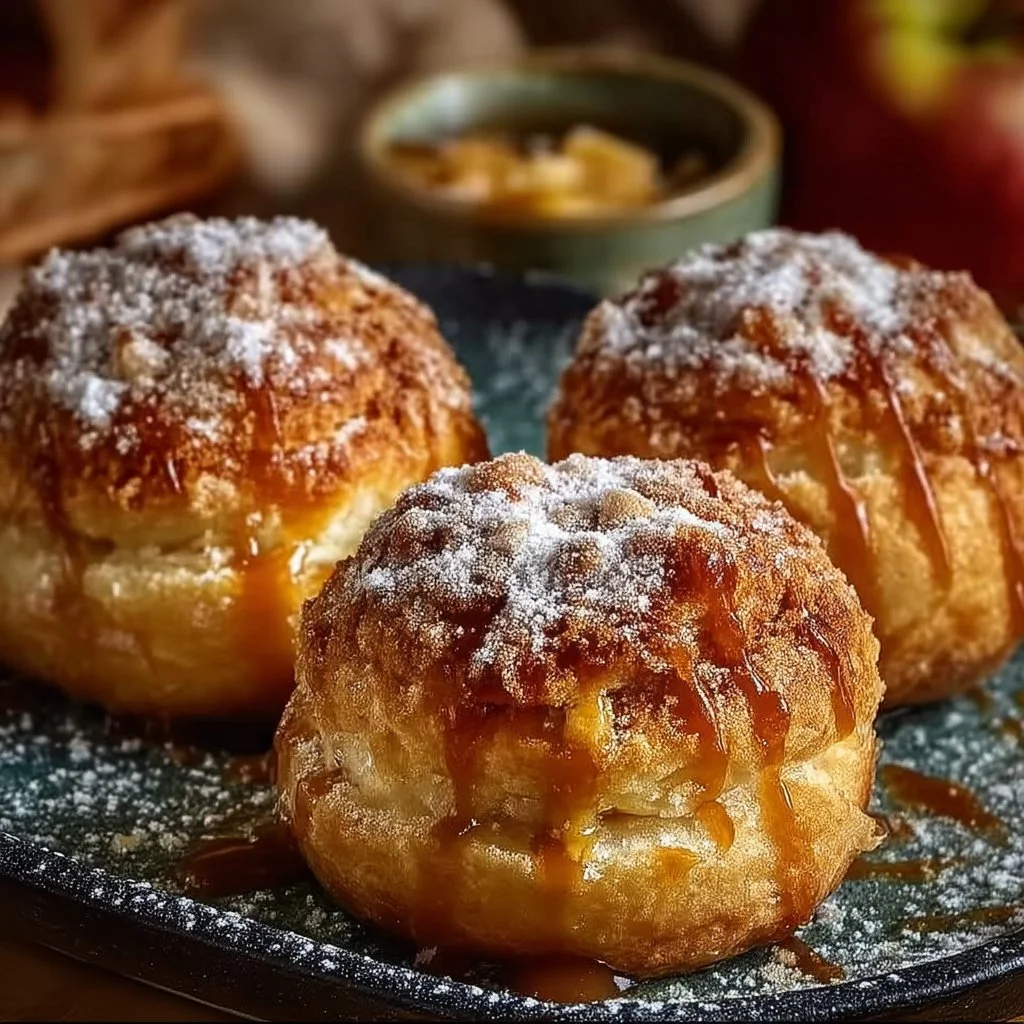 Simple Caramel Apple Pie Bombs