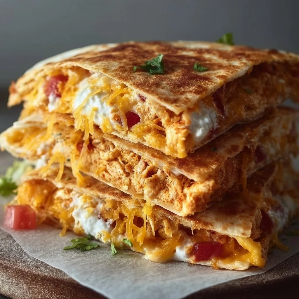 2-Minute Air Fryer Crispy Tortilla Quesadilla