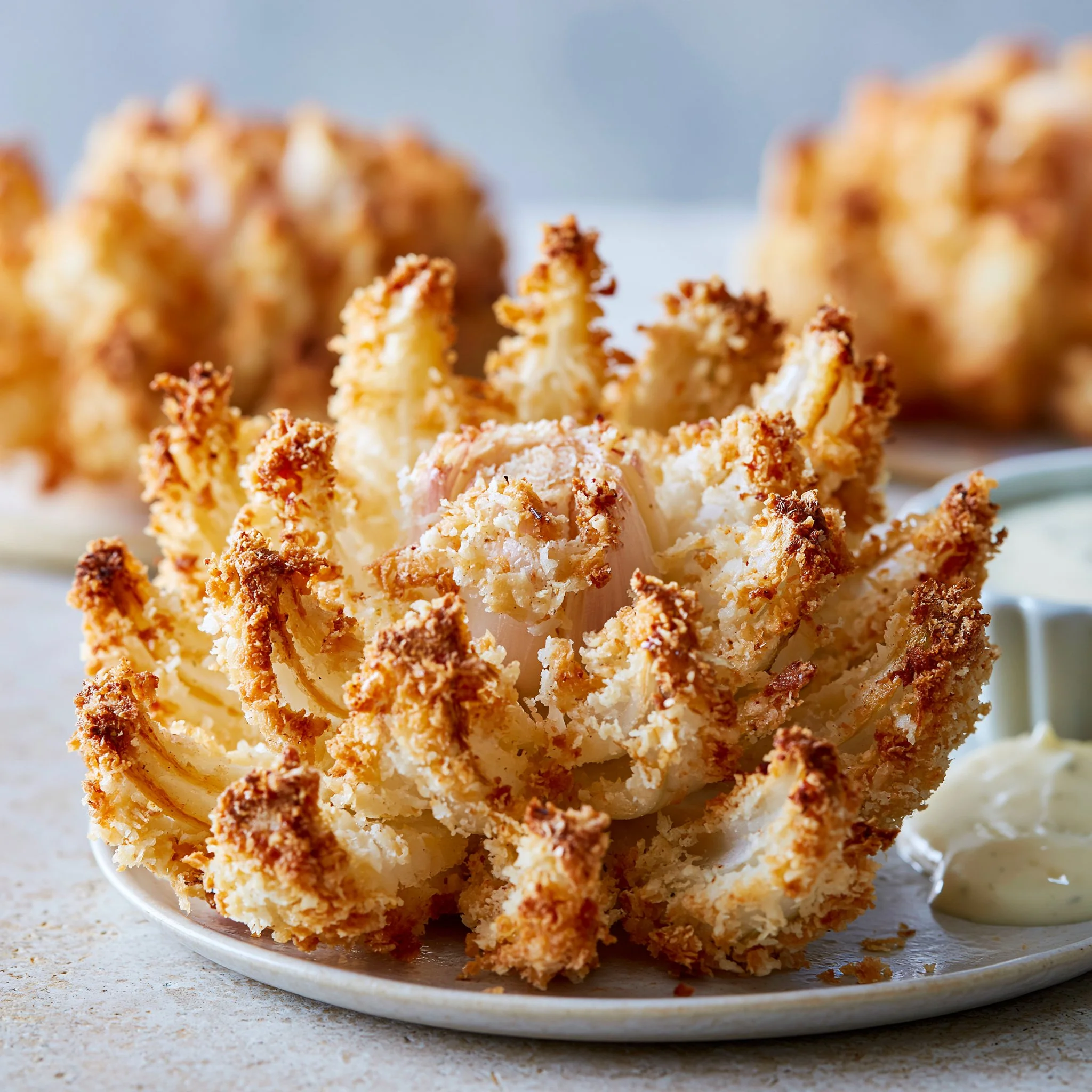 Air Fryer Crispy Mini Blooming Onions