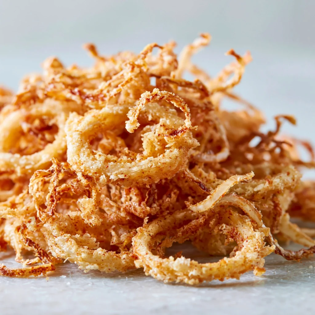 Air fryer crispy onions for a guilt-free crunchy topping