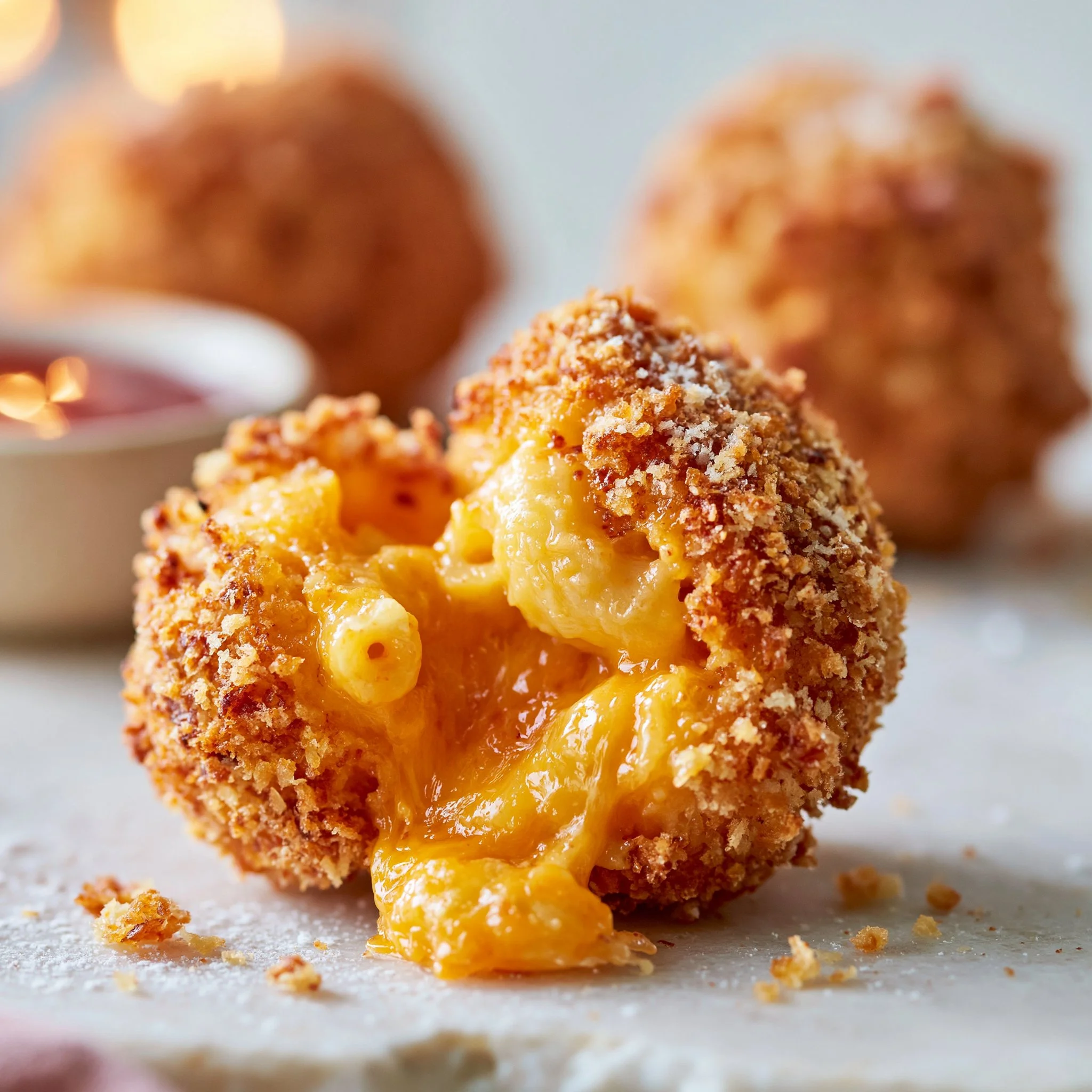 Air Fryer Fried Macaroni and Cheese Balls