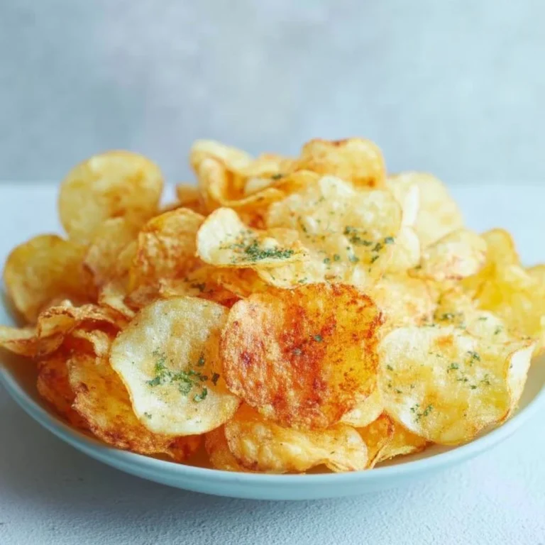 Healthy air fryer potato chips recipe for crispy homemade snacks