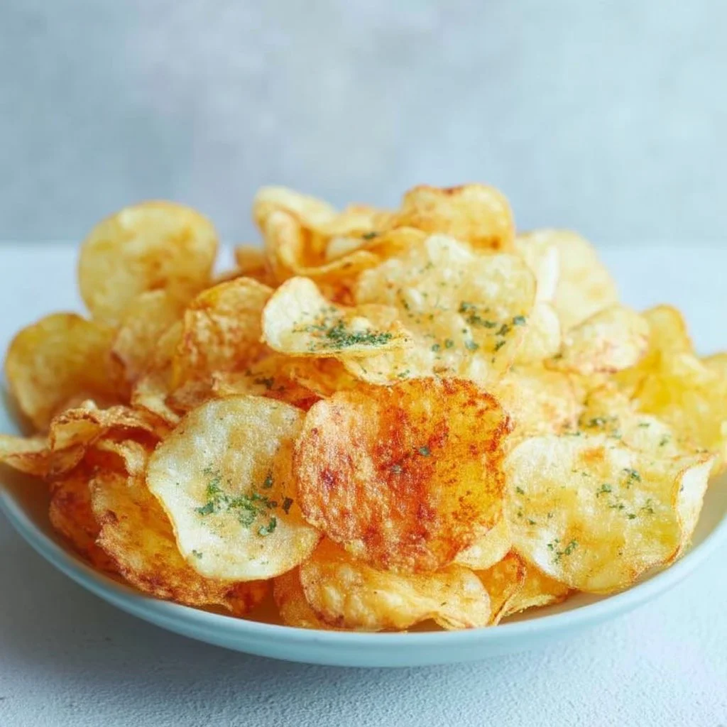 Healthy air fryer potato chips recipe for crispy homemade snacks