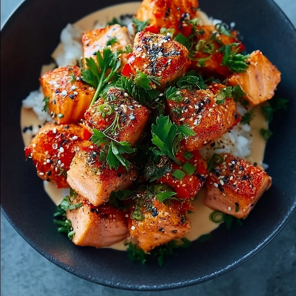 Bang Bang Salmon Bites Bowls
