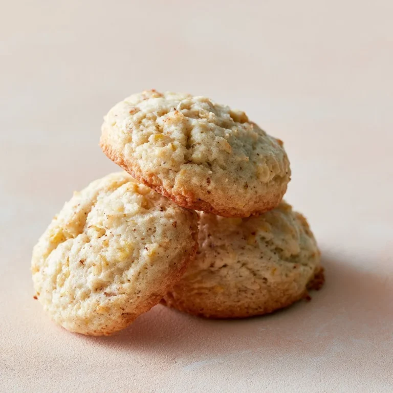 Chewy banana bread cookies fresh out of the oven on a cooling rack.