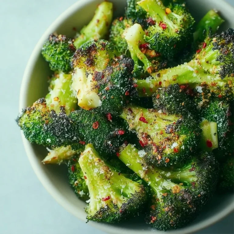 Crispy air fryer broccoli in a bowl, perfect for a healthy side dish.