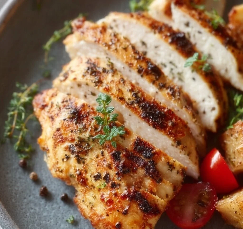 Easy Air Fryer Grilled Chicken Breast