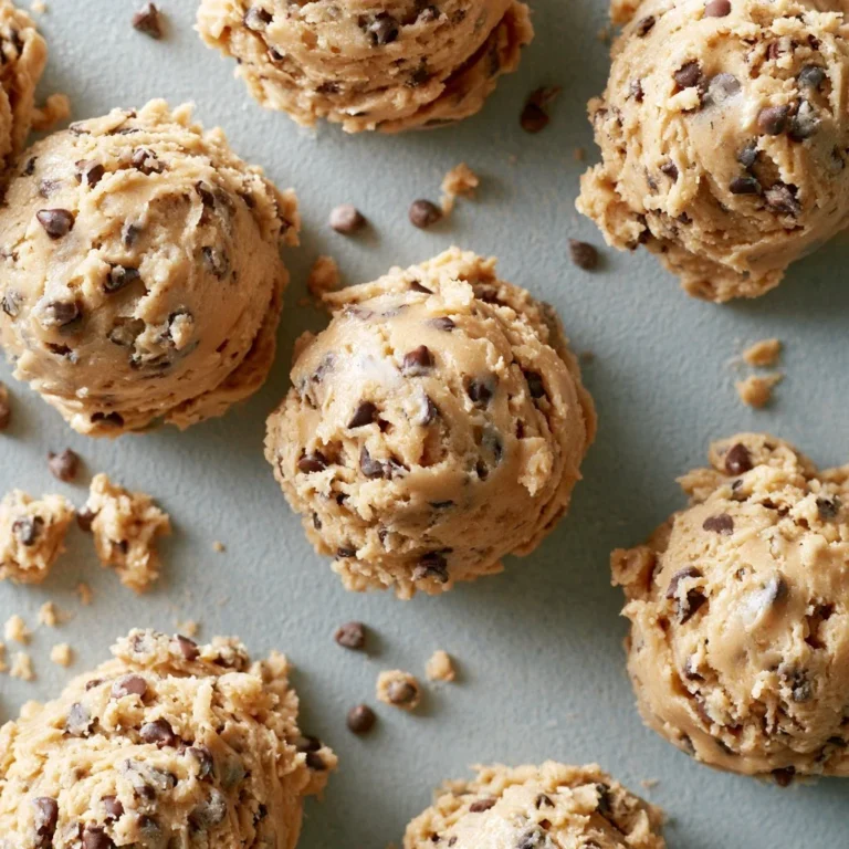 Bowl of tasty edible cookie dough ready to enjoy, safe to eat raw.