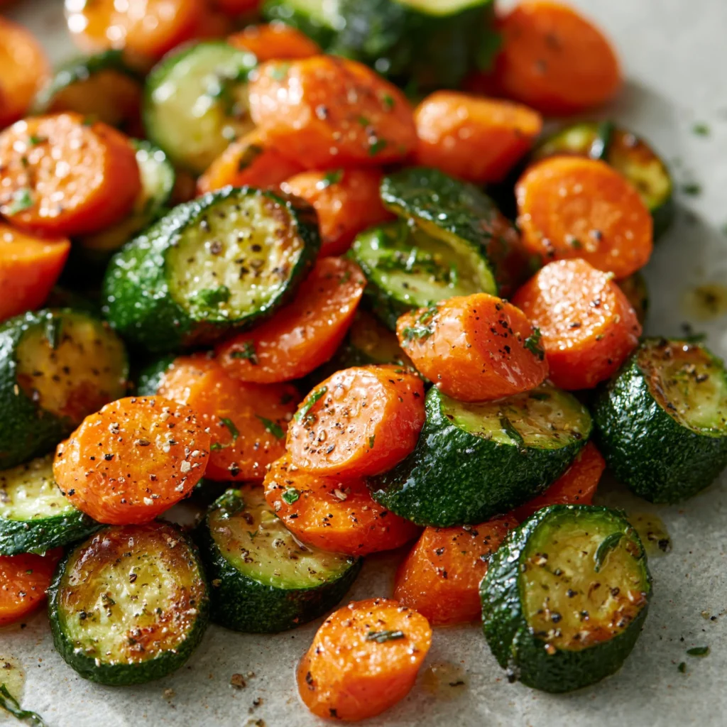 Delicious sautéed carrots and zucchini dish served in a bowl