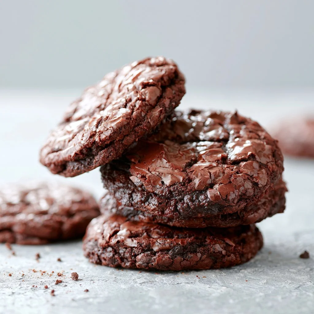 Fudgy brownie cookies with rich chocolate texture and flavor