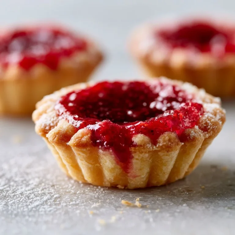 Delicious homemade jam tarts with assorted fruit fillings on a plate
