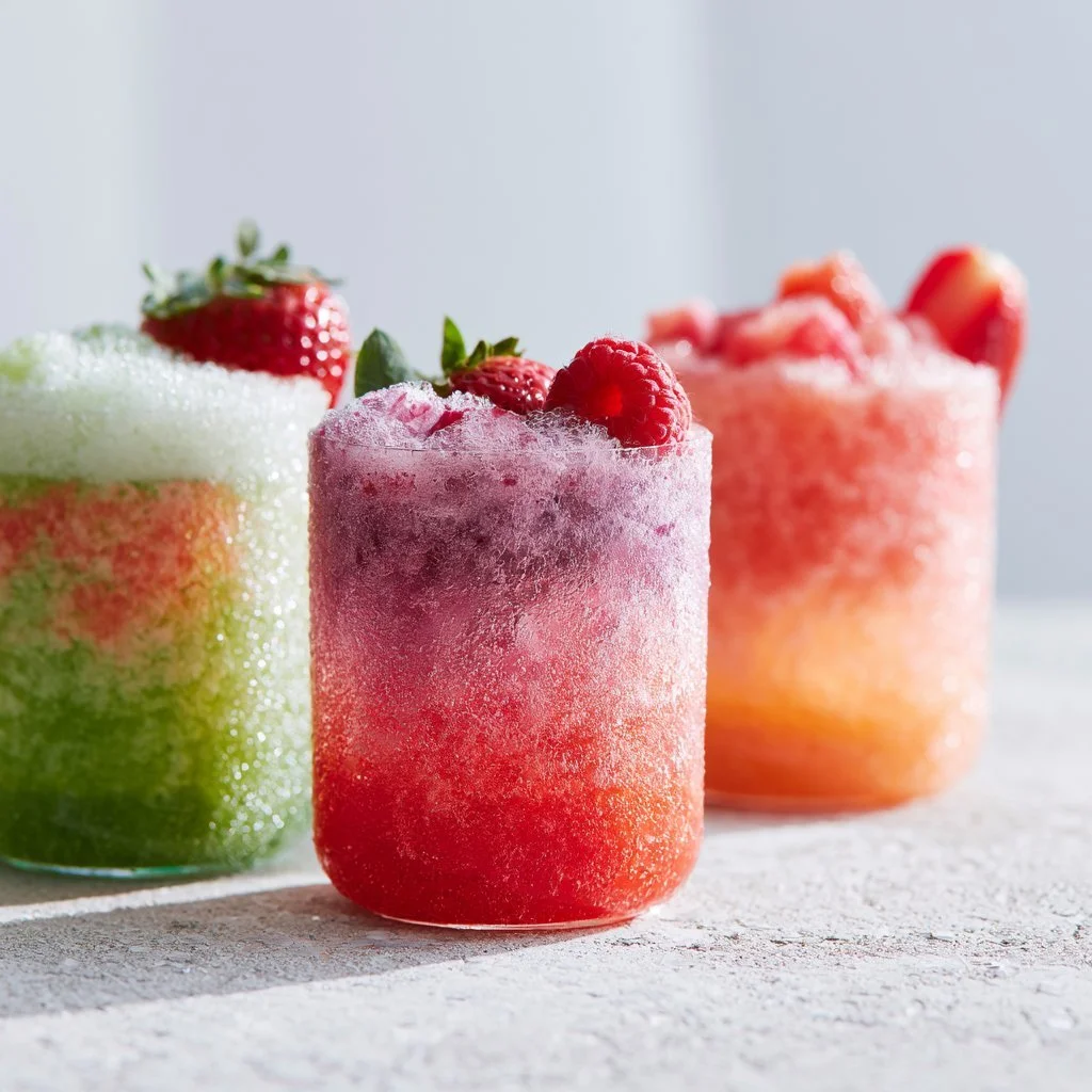 Colorful Party Mocktails served in elegant glasses for a festive celebration.