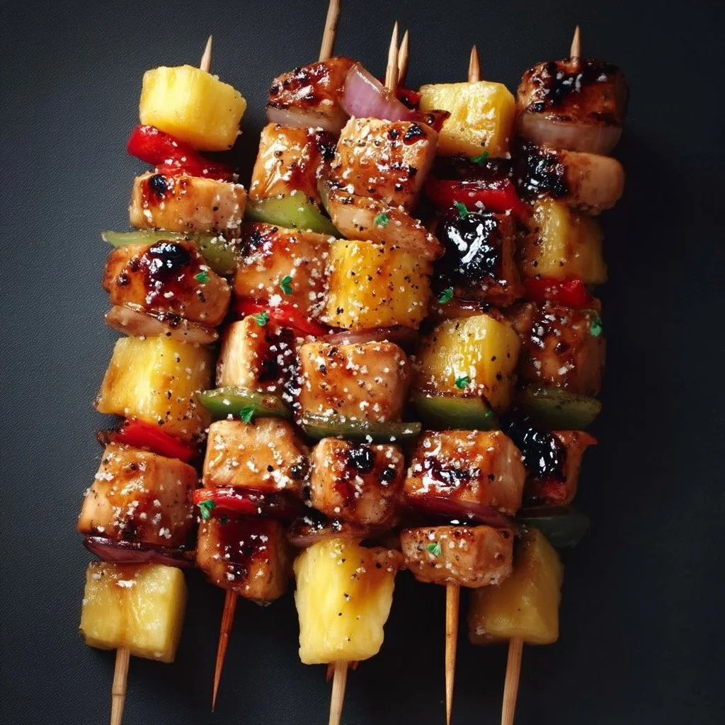 Pineapple Teriyaki Chicken Skewers