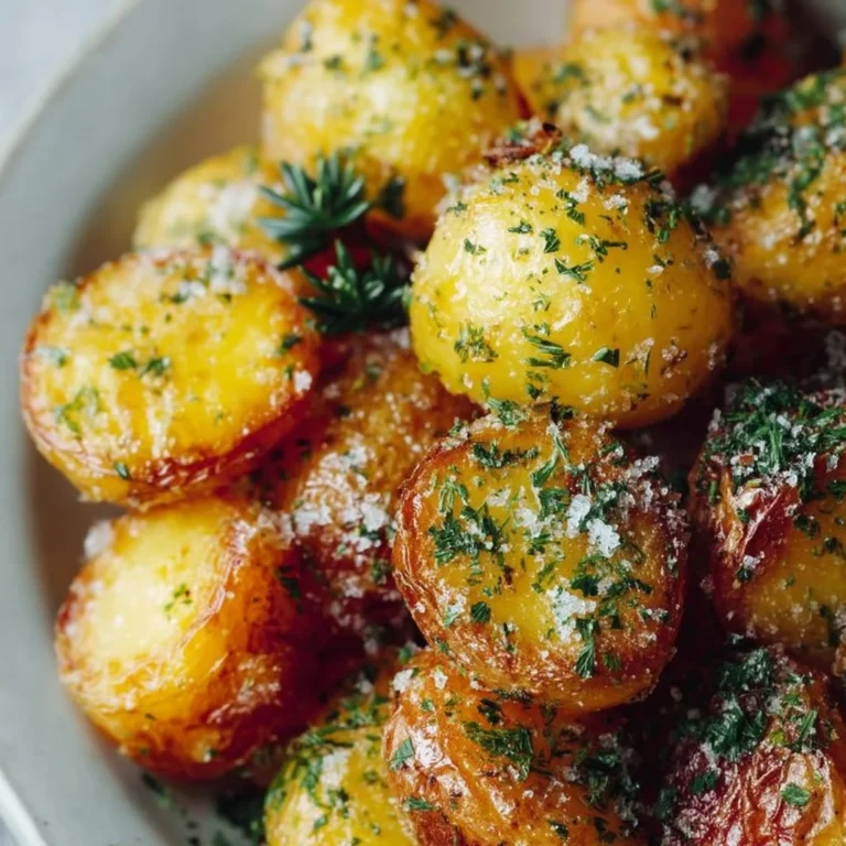 Perfectly roasted potatoes made in an air fryer for a crispy texture