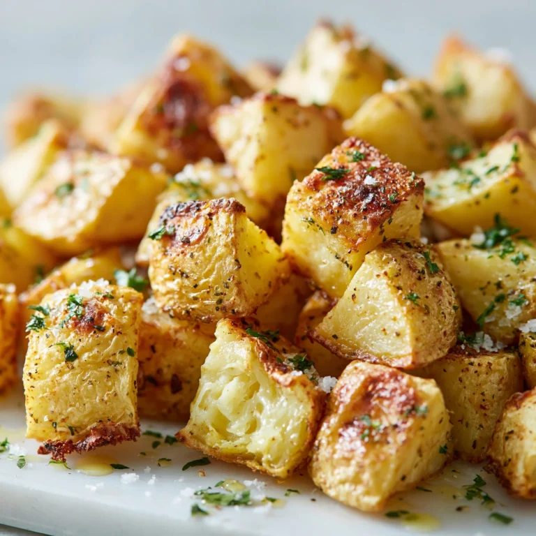 Perfectly roasted potatoes cooked in an air fryer for a crispy texture.
