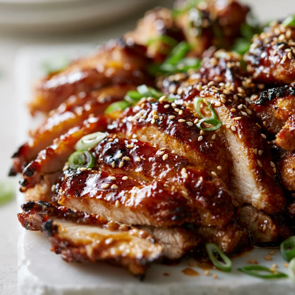 Delicious homemade teriyaki chicken served with rice and vegetables