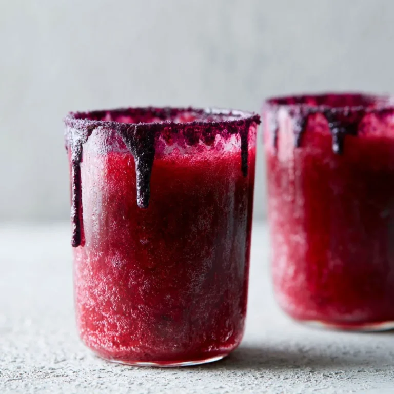 Vampire's Kiss Mocktail served in a spooky themed glass
