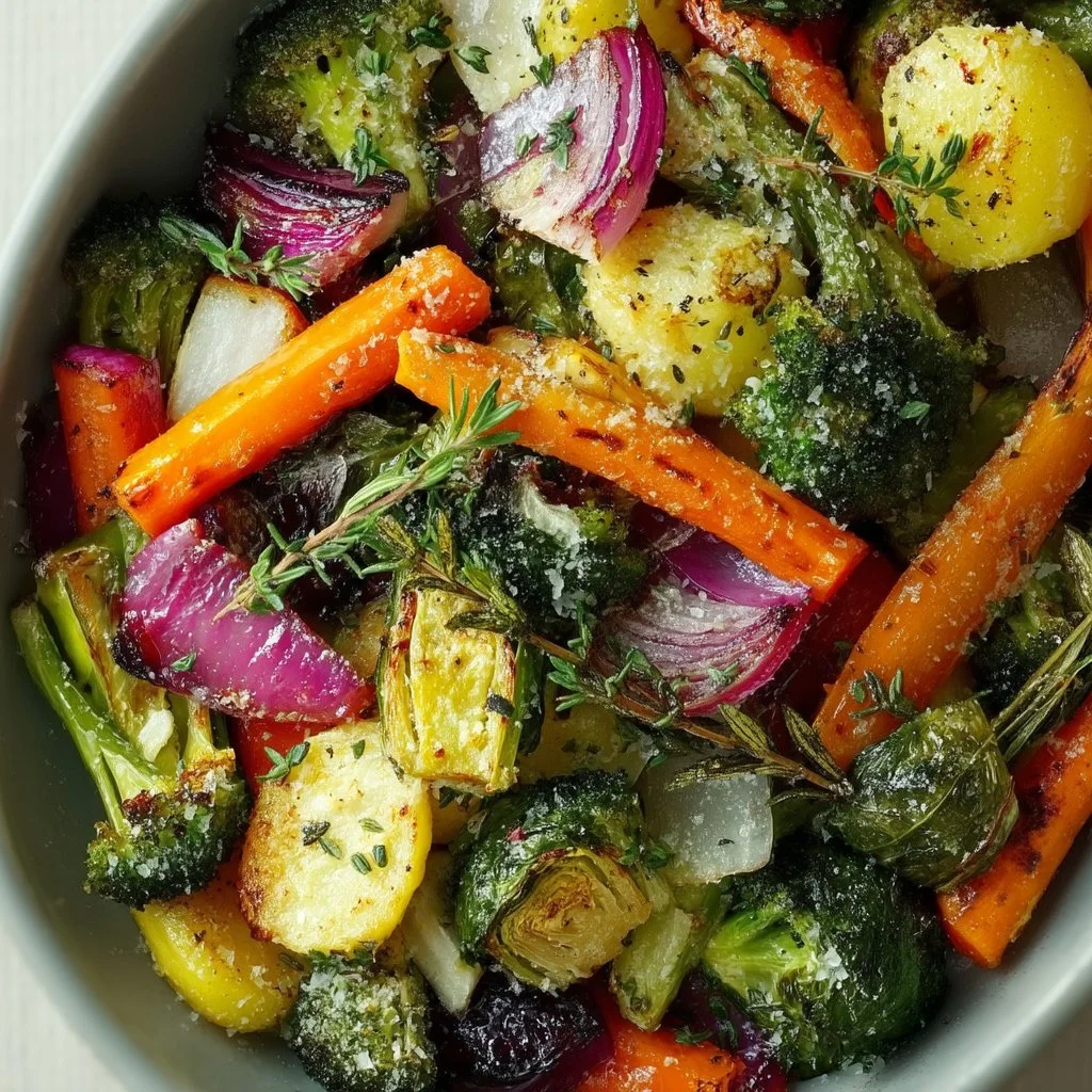 Garlic Roasted Vegetables for a Flavorful Healthy Side Dish