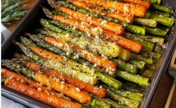 Roasted Asparagus and Carrots Recipe